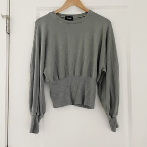 Monrow Ribbed Knit Sweater Top